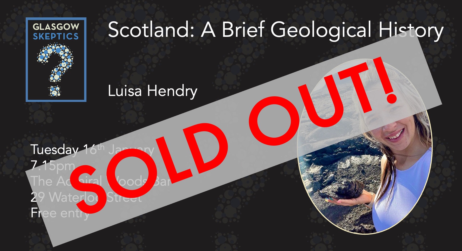 SOLD OUT: Scotland: A Brief Geological History - Luisa Hendry - Glasgow ...